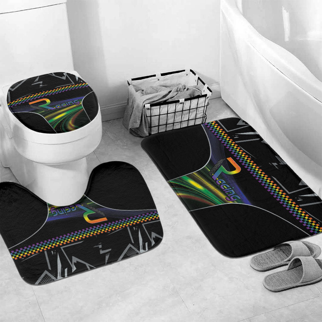 Racing Pride Bathroom Set Racing Rainbow Cyberpunk Style