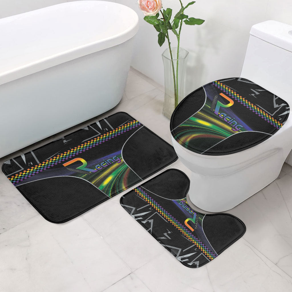 Racing Pride Bathroom Set Racing Rainbow Cyberpunk Style