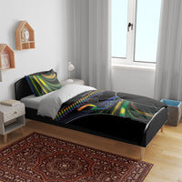 Racing Pride Bedding Set Racing Rainbow Cyberpunk Style