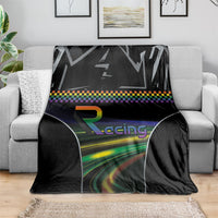 Racing Pride Blanket Racing Rainbow Cyberpunk Style