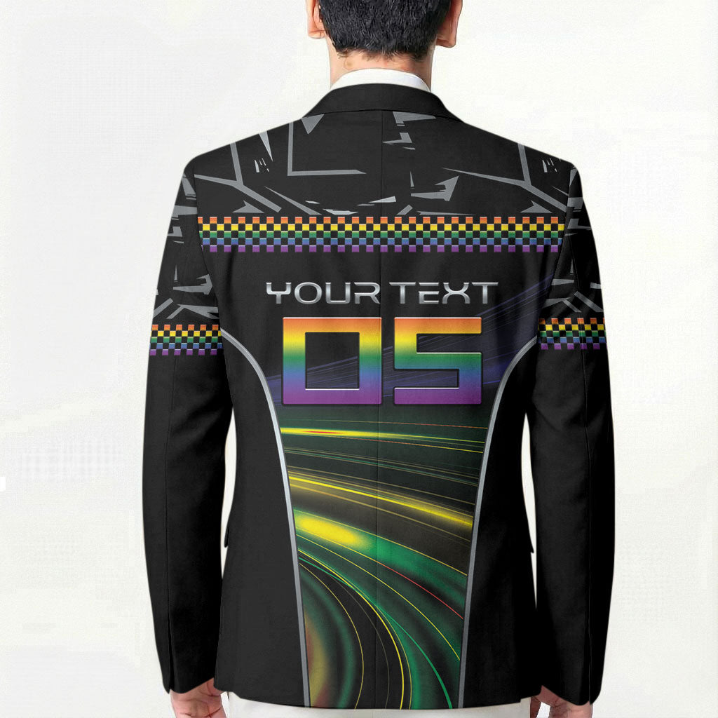 Custom Racing Pride Blazer Racing Rainbow Cyberpunk Style