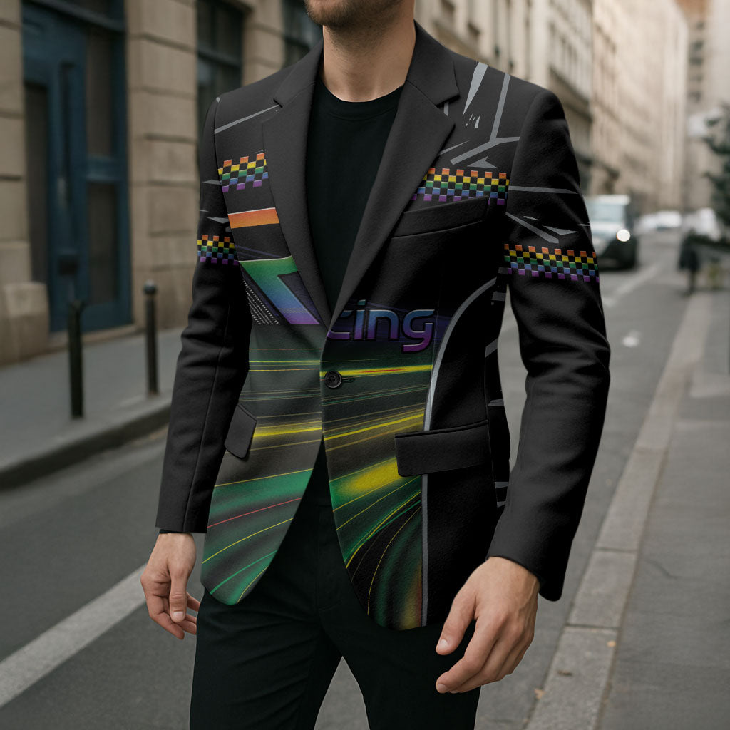 Custom Racing Pride Blazer Racing Rainbow Cyberpunk Style
