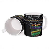 Custom Racing Pride Ceramic Mug Racing Rainbow Cyberpunk Style