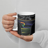 Custom Racing Pride Ceramic Mug Racing Rainbow Cyberpunk Style