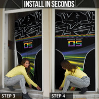 Custom Racing Pride Door Cover Racing Rainbow Cyberpunk Style