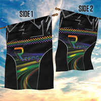 Racing Pride Garden Flag Racing Rainbow Cyberpunk Style