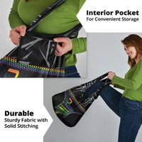 Racing Pride Grocery Bag Racing Rainbow Cyberpunk Style