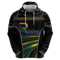 Custom Racing Pride Hoodie Racing Rainbow Cyberpunk Style