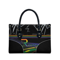 Racing Pride Leather Bag Racing Rainbow Cyberpunk Style