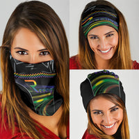 Racing Pride Neck Gaiter Racing Rainbow Cyberpunk Style