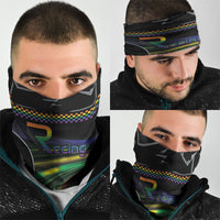 Racing Pride Neck Gaiter Racing Rainbow Cyberpunk Style