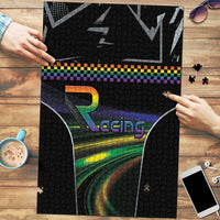 Racing Pride Puzzle Racing Rainbow Cyberpunk Style