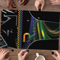 Racing Pride Puzzle Racing Rainbow Cyberpunk Style