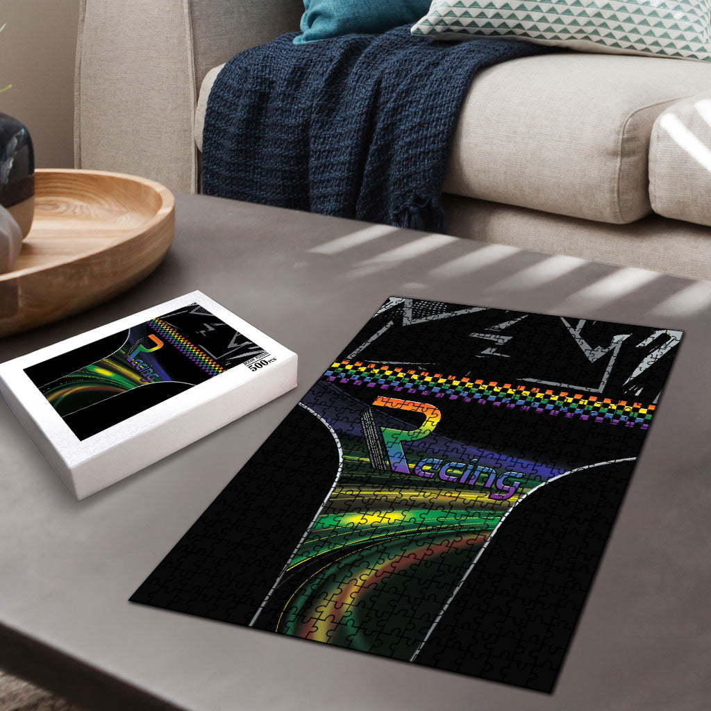 Racing Pride Puzzle Racing Rainbow Cyberpunk Style