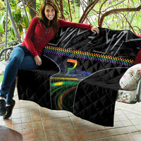 Racing Pride Quilt Racing Rainbow Cyberpunk Style