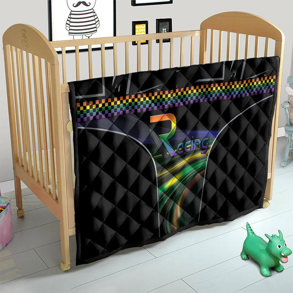 Racing Pride Quilt Racing Rainbow Cyberpunk Style
