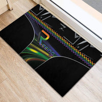 Racing Pride Rubber Doormat Racing Rainbow Cyberpunk Style