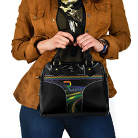 Racing Pride Shoulder Handbag Racing Rainbow Cyberpunk Style