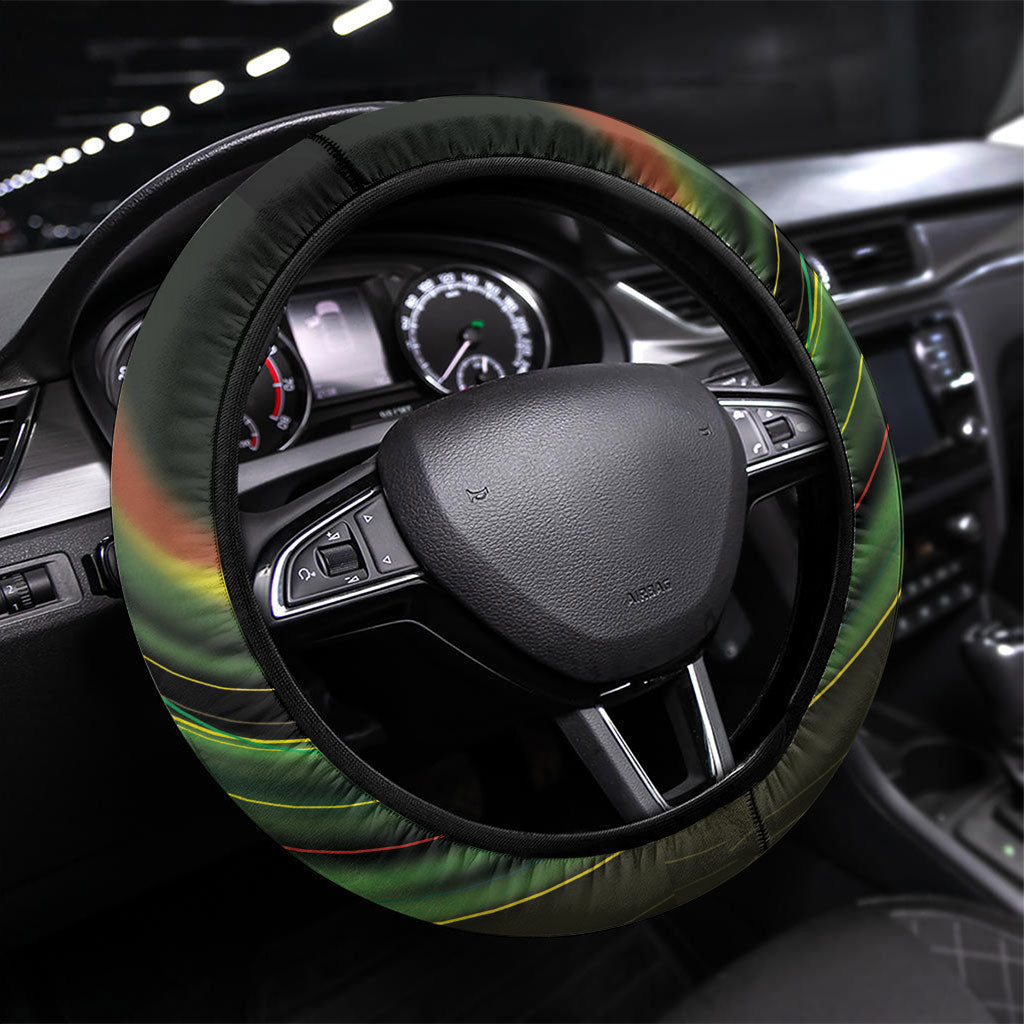 Racing Pride Steering Wheel Cover Racing Rainbow Cyberpunk Style