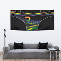 Racing Pride Tapestry Racing Rainbow Cyberpunk Style