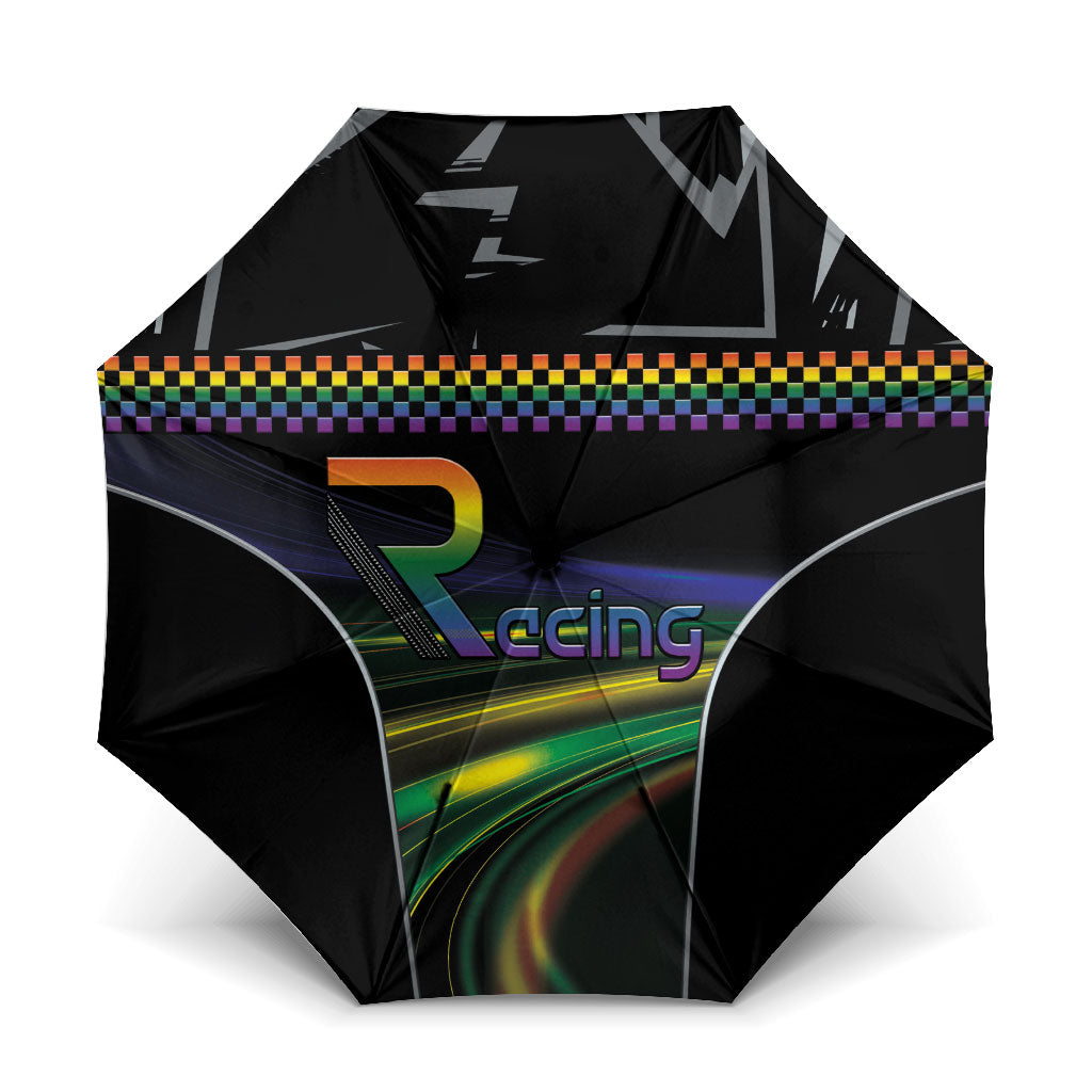 Racing Pride Umbrella Racing Rainbow Cyberpunk Style