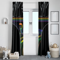 Racing Pride Window Curtain Racing Rainbow Cyberpunk Style