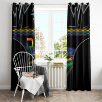 Racing Pride Window Curtain Racing Rainbow Cyberpunk Style