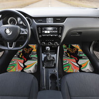 African Juneteenth Freedom Day 1865 Car Mats Colors Liquid Marble With Broken Chains