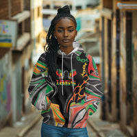 African Juneteenth Freedom Day 1865 Hoodie Colors Liquid Marble With Broken Chains