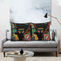 African Juneteenth Freedom Day 1865 Pillow Cover Colors Liquid Marble With Broken Chains