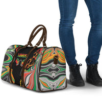 African Juneteenth Freedom Day 1865 Travel Bag Colors Liquid Marble With Broken Chains