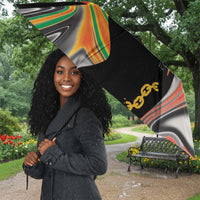 African Juneteenth Freedom Day 1865 Umbrella Colors Liquid Marble With Broken Chains