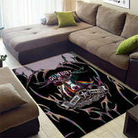 Cowboy Pride Month Sounds Gay Im in Area Rug Y2K Tribal Chrome With Rainbow Scarf Cow