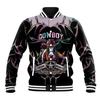 Cowboy Pride Month Sounds Gay Im in Baseball Jacket Y2K Tribal Chrome With Rainbow Scarf Cow