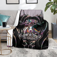 Cowboy Pride Month Sounds Gay Im in Blanket Y2K Tribal Chrome With Rainbow Scarf Cow