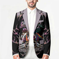 Cowboy Pride Month Sounds Gay Im in Blazer Y2K Tribal Chrome With Rainbow Scarf Cow