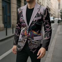 Cowboy Pride Month Sounds Gay Im in Blazer Y2K Tribal Chrome With Rainbow Scarf Cow
