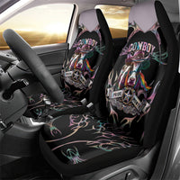 Cowboy Pride Month Sounds Gay Im in Car Seat Cover Y2K Tribal Chrome With Rainbow Scarf Cow