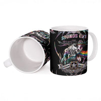 Cowboy Pride Month Sounds Gay Im in Ceramic Mug Y2K Tribal Chrome With Rainbow Scarf Cow
