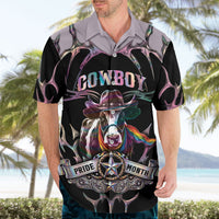 Cowboy Pride Month Sounds Gay Im in Hawaiian Shirt Y2K Tribal Chrome With Rainbow Scarf Cow