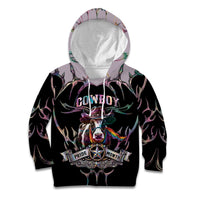 Cowboy Pride Month Sounds Gay Im in Kid Hoodie Y2K Tribal Chrome With Rainbow Scarf Cow