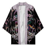 Cowboy Pride Month Sounds Gay Im in Kimono Y2K Tribal Chrome With Rainbow Scarf Cow