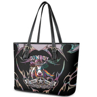 Cowboy Pride Month Sounds Gay Im in Leather Tote Bag Y2K Tribal Chrome With Rainbow Scarf Cow