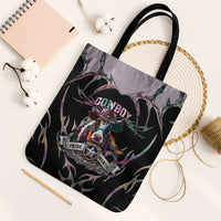 Cowboy Pride Month Sounds Gay Im in Tote Bag Y2K Tribal Chrome With Rainbow Scarf Cow