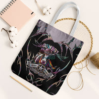 Cowboy Pride Month Sounds Gay Im in Tote Bag Y2K Tribal Chrome With Rainbow Scarf Cow