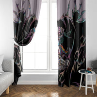 Cowboy Pride Month Sounds Gay Im in Window Curtain Y2K Tribal Chrome With Rainbow Scarf Cow