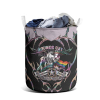 Cowboy Pride Month Sounds Gay Im in Laundry Basket Y2K Tribal Chrome With Rainbow Scarf Cow Version 2
