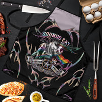 Cowboy Pride Month Sounds Gay Im in Apron Y2K Tribal Chrome With Rainbow Scarf Cow Version 2