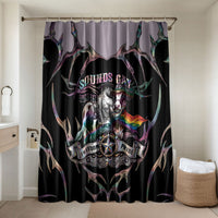Cowboy Pride Month Sounds Gay Im in Bathroom Set Y2K Tribal Chrome With Rainbow Scarf Cow Version 2