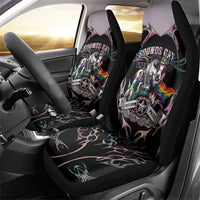 Cowboy Pride Month Sounds Gay Im in Car Seat Cover Y2K Tribal Chrome With Rainbow Scarf Cow Version 2
